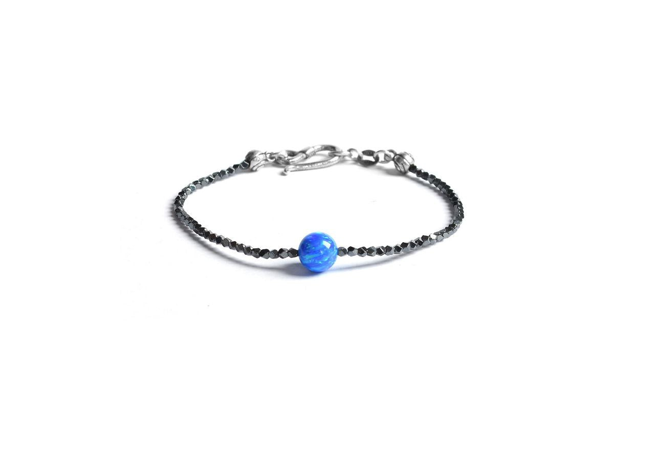 New York. Blue opal  Bracelet